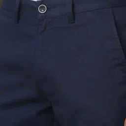 peter england Men Mid-Rise Regular Fit Flat-Front Shorts  image 5