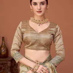 ri-wah Women Kalamkari Design Ethnic Motif Traditional Saree image 5