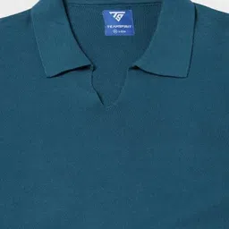 teamspirit Men Knitted Regular Fit Polo T-Shirt image 5