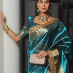 panzora Saree with Zari Border image 5