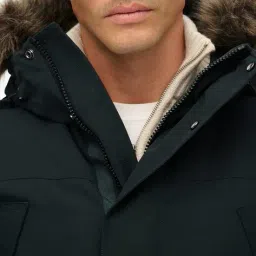 superdry Everest Faux Fur Loose Fit Parka Jacket image 5