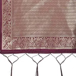 devangi Floral Print Banarasi Silk Dupatta image 5