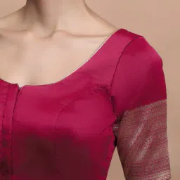 salwar studio Women Woven Hooked Front-Open Blouse image 5