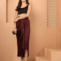 neudis Women Pleated Wrap Maxi Skirt image 5
