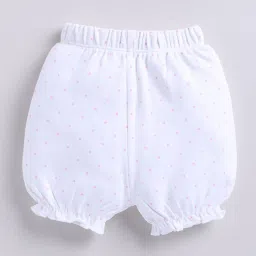 mom's love Girls Heart Print Tiered Dress with Shorts image 5