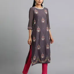 Women Pants with Semi-Elasticated Waist image 5