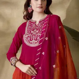 kvs fab Tie Dye Flared Kurta Set image 5