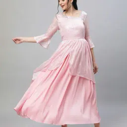 aurelia Women Embellished Asymmetrical Fit & Flare Dress image 5
