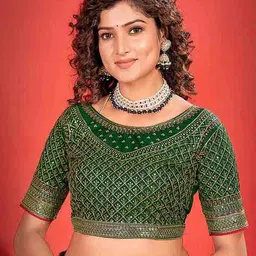 ri-wah Women Embellished Saree with Tassels image 5