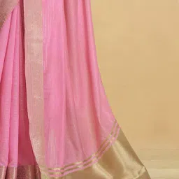 ri-wah Women Saree with Zari Border image 5
