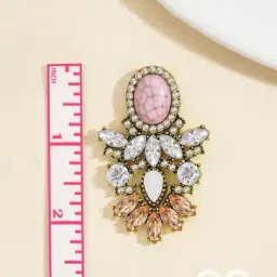 everstylish Women The Royal Affair Studded Dazzling Drop Earrings image 5