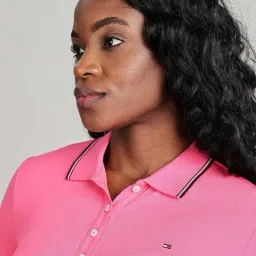 tommy hilfiger Slim Fit Button Closure Polo T-shirt image 5