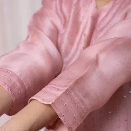 svaraa Women Embroidered Straight Kurta Set image 5