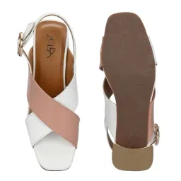 zebba Women Heeled Sandals with PU Upper image 5
