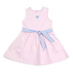 u.s. polo assn. Girls Graphic Print Cotton Fit & Flare Dress image 5