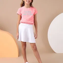 u.s. polo assn. Girls Graphic Print Boxy Fit Round-Neck T-Shirt image 5
