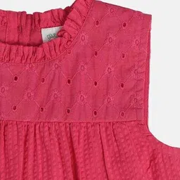 miniklub Girls Textured Flared Frock image 5