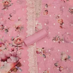 soch Women Floral Print 3-Piece Unstitched Dress Material image 5