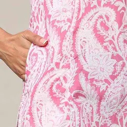 acai Women Paisley Print Straight Kurta image 5