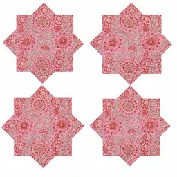 handicraft-palace Set of 6 Floral Print Cotton Table Napkins  image 5