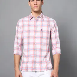 u.s. polo assn. Men Checked Tailored Fit Shirt image 5