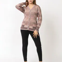 twenty me Women Self-design Cardigan image 5