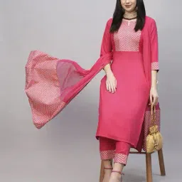 gosriki Women Printed Kurta Set image 5