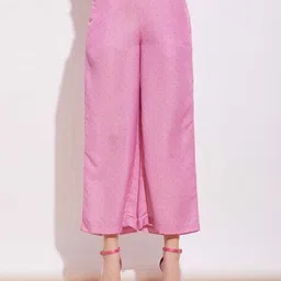 pink fort Women High-Neck Pant-Suit Set image 5