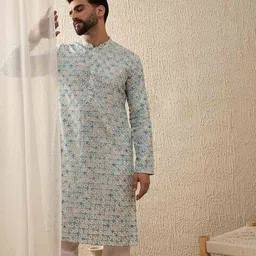 swagg india Men Regular Fit Long Kurta image 5