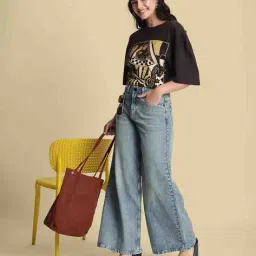 bene kleed Women Wide Jeans image 5