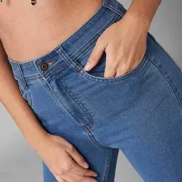 dolce crudo Women Skinny Jeans with Insert Pockets image 5