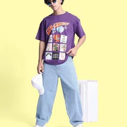 bene kleed Cotton Baggy Jeans image 5