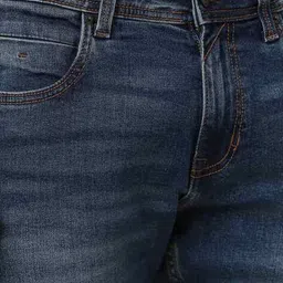 peter england Men Mid Wash Regular Fit Jeans image 5