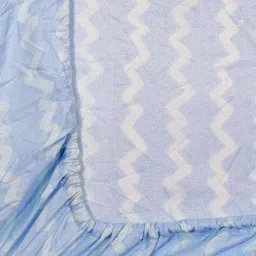 arrabi Striped Double Bedsheet with 2 Pillow Covers image 5