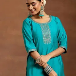 gerua by libas Floral Straight Kurta Set image 5