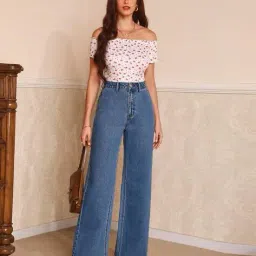 kotty Women High Rise Relaxed Jeans  image 5