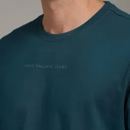 louis philippe Men Relaxed Fit Crew Neck T-Shirt  image 5