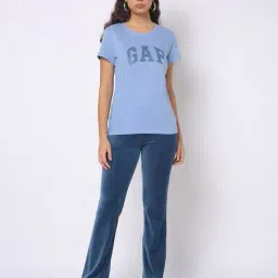 gap Flared Pants with Elasticated Drawstring Waist image 5