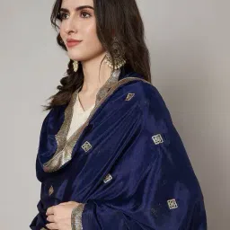 muffly Women Embellished Chiffon Dupatta image 5