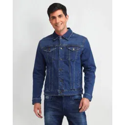 u.s. polo assn. Men Regular Fit Denim Jacket with Flap Pockets image 5