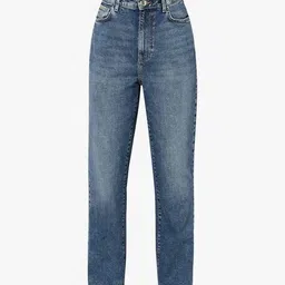 only Women Mid-Wash High-Rise Straight Fit Jeans image 5