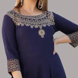 skyasia Women Embroidered Anarkali Kurta Set image 5