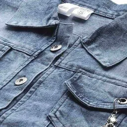 leia Women Regular Fit Denim Jacket with Flap Pocket image 5