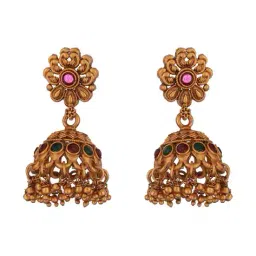 saraf rs jewellery Women Gold Plated Stones Studded Jewellery Set image 5