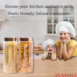 steelo Pack of 4 Plastic Containers image 5