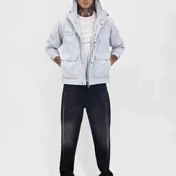 snitch Men Relaxed Fit Hooded Jacket image 5