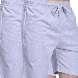 ramraj cotton Pack of 2 Men Knit Shorts with Drawstring Waist image 5