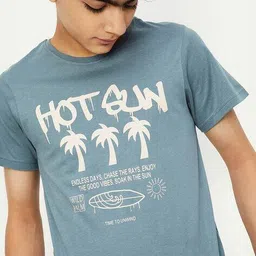 max  Boys Cotton Stylised Fit T-Shirt     image 5