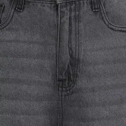 Shein Semi Elasticated Waist High Rise Knee Slit Jeans image 5