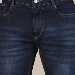 Shein Full Length Mid Wash Fly With Button Closure Jeans image 5